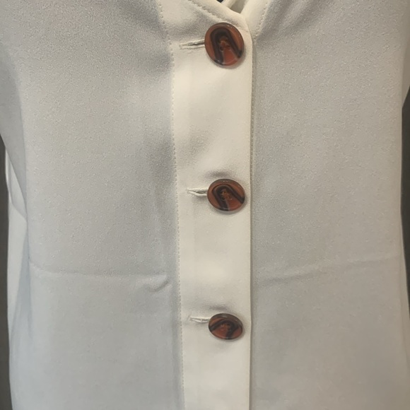 Ann Taylor Loft Outlet Spaghetti Strap Sheer Tank To With Front Buttons Size XS - Picture 3 of 10